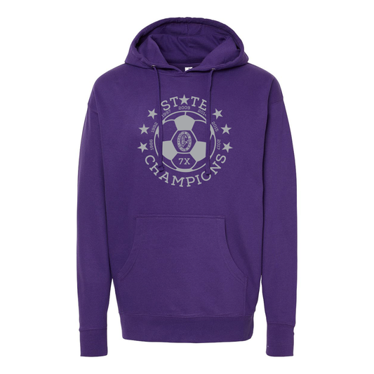 DeSales Soccer 7X State Champions Hoodie - Purple